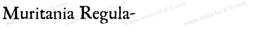 Muritania Regula字体转换